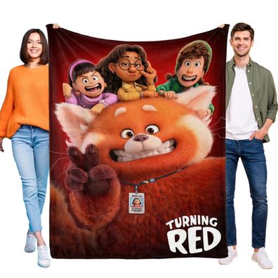 Turning Red Tagesdecke Kuscheldecke Kinderbettwasche fur Sofa Couch Mehrere Grob