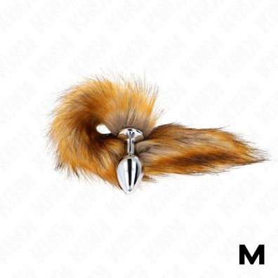 Kink - Anal Plug Größ M 8 X 3.5 Cm Mit Synthetischem Schwanz 40 Cm Braun