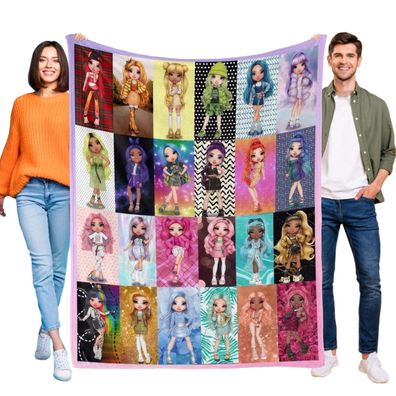 Rainbow High Decke Tagesdecke Kuscheldecke Kinderbettwasche Mehrere Groben