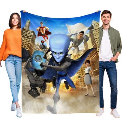 Megamind Tagesdecke Kuscheldecke Kinderbettwasche fur Sofa Couch Mehrere Grob
