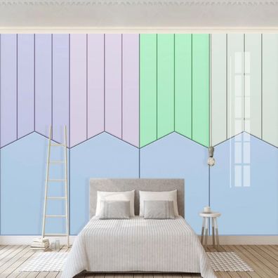 Fototapete Geometrische Streifen Wanddeko Schlafzimmer Wohnzimmer Modern 10515