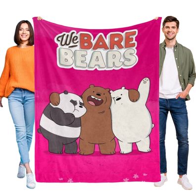 We Bare Bears Decke Tagesdecke Kuscheldecke Kinderbettwasche Mehrere Grob