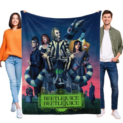 Beetlejuice Decke Tagesdecke Kuscheldecke fur Couch Sofa Bett Dekoration Reisen
