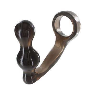 Netzstecker und Penisring Grau