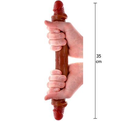 Silicone Foreskin D-Dong 35 cm Caramel Haut tone