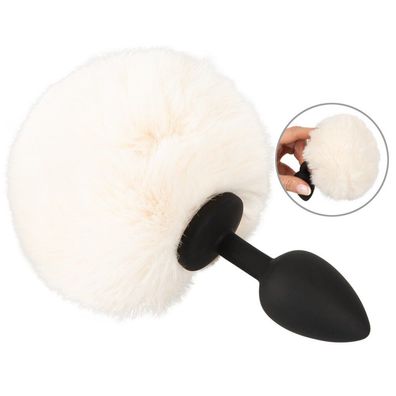 Fluffy Tail White S