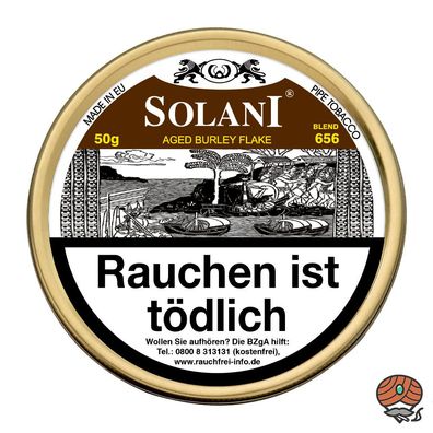 Solani Aged Burley Blend 656 Virginia Pfeifentabak Dose à 50g
