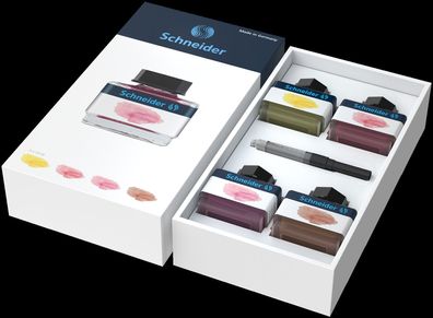 Schneider Pastel Tinten Set 2, 4 Farben + Konverter