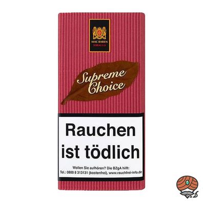 Mac Baren Supreme Choice Pfeifentabak 40g Pouch