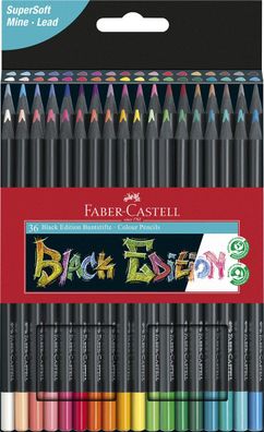 Faber-Castell Buntstifte Black Edition 36er Kartonetui