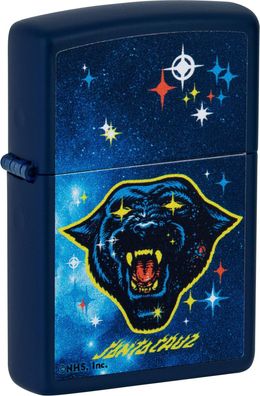 Zippo Feuerzeug Santa Cruz Panther blau matt