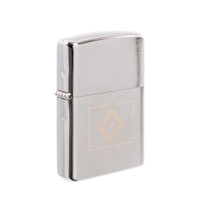 Zippo Feuerzeug HSV Chrom Satin gebürstet