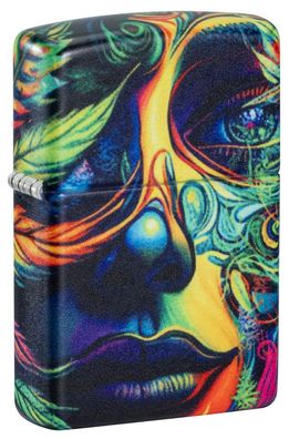 Zippo Feuerzeug Cannabis Woman Design 540° Color