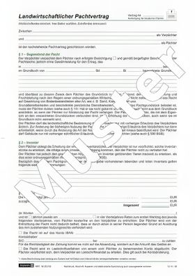 Brunnen Pachtvertrag Landwirtschaft 1025215