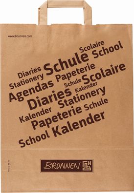 Brunnen Tragetasche pro natura 32 x 41 x 12 cm kräftiges Packpapier