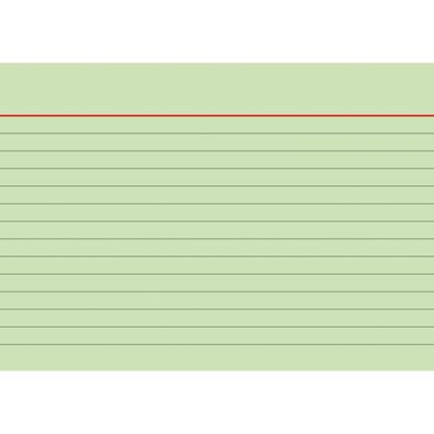 Brunnen Karteikarte A6 liniert grün 100 Stück 102260150
