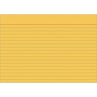 Brunnen Karteikarte A7 liniert orange 100 Stück 102270140