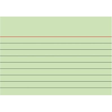 Brunnen Karteikarte A7 liniert grün 100 Stück 102270150