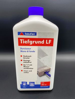 Baufan Tiefengrund LF 1.1 Tiefgrund 1l verdünnbar für innen und außen Grundierung