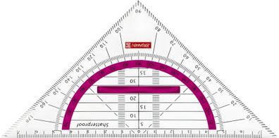 Brunnen Geometrie-Dreieck 16cm Griff pink 104975926