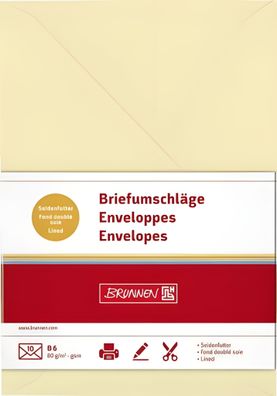 Brunnen Briefumschlag B6 80g chamois 10 Stück 105125611