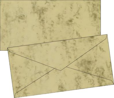 Brunnen Briefumschlag DL chamois Marmor mit Futter 105141311