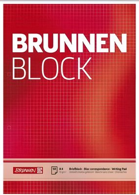 Brunnen Briefblock A4 kariert gelocht 1052758