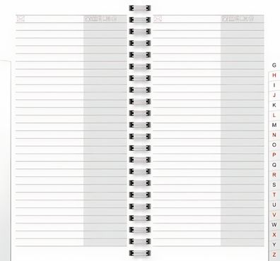 Brunnen Telefonregister 10x19cm Ersatz 1064331