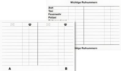 Brunnen Telefonregister 145x98cm Ersatz 1064337