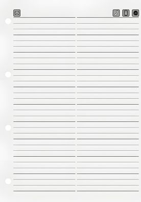 Brunnen Telefonringbuch A5 Ergänzblätter weiss 1064343