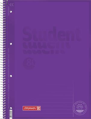 Brunnen Collegeblock A4 purple liniert Lineatur 25 1067925160