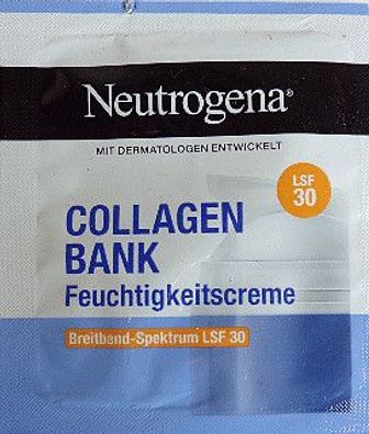 Neutrogena Collagen Bank Feuchtigkeitscreme Gesicht LSF30 1,5ml Reisegröße