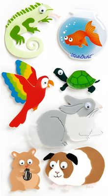 HEYDA 203780691 Stick-On's-Mix Haustiere 75 x 165 cm