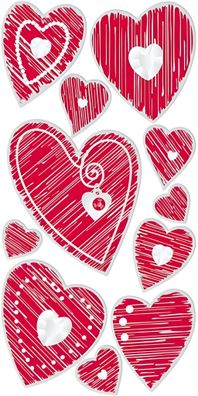 HEYDA 203780655 Stick-On's-Mix Herzen 1 75 x 165 cm