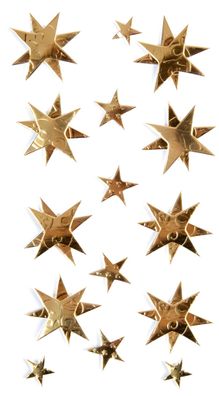 HEYDA 203780704 Stick-On's-Mix Sterne 75 x 165 cm goldfarben