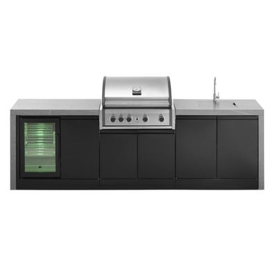 Grandpro Outdoorküche 274 Waterfall Series Küchenmodul mit Pro Elite Gasgrill G274PE