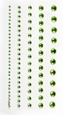HEYDA 203782944 Strass-Sticker 75 x 165 cm Ø ca. 2 - 6 mm Acryl grün