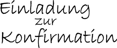 HEYDA 211800141 Stempel Kommunion/Konfirmation Einladung Konfirmation