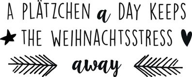 HEYDA Stempel Weihnachten A Plätzchen a Day Holz matt lackiert