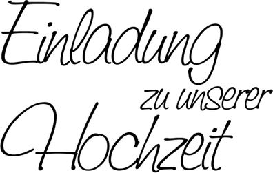 Stempel Hochzeit Einladung zu unserer Hochzeit Holz matt lackiert