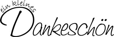 HEYDA Stempel Danke Ein kleines Dankeschön Holz matt lackiert