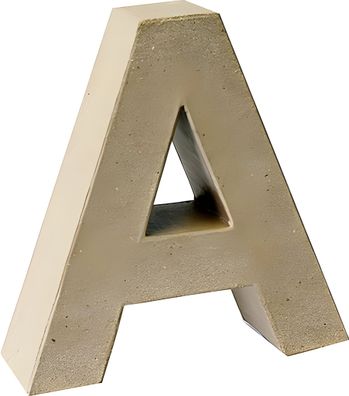 KNORR Prandell 2119293101 Buchstabe 3D A 175 x 175 x 55 cm Pappe natur