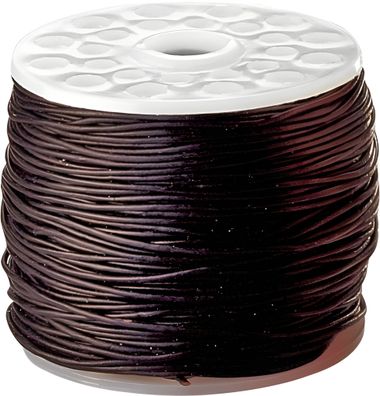 KNORR Prandell Lederriemen Großrolle 20 m Ø 05 mm Rindsleder schwarz