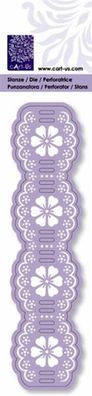 CART-US Stanzschablone Flechtbordüre Blume 38 x 152 mm Metall