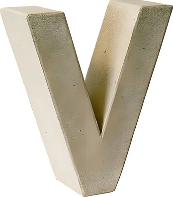 KNORR Prandell Papp-Buchstabe 3D V 175 x 16 x 55 cm Pappe natur