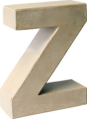 KNORR Prandell Papp-Buchstabe 3D Z 175 x 135 x 55 cm Pappe natur