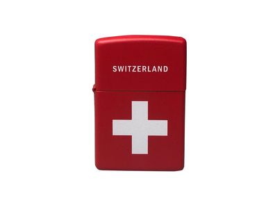 Zippo Feuerzeug Swiss 1 red Benzin Sturmfeuerzeug