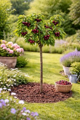 Süßkirsche Lapins Selbstfruchtende Kirschbaum Prunus avium 100-120 cm