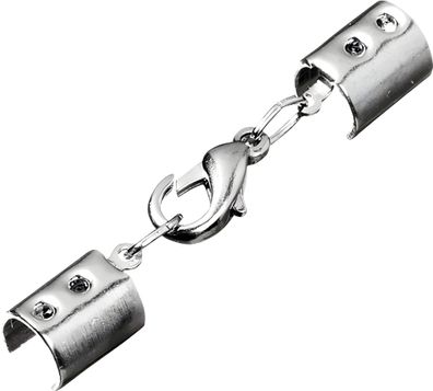 Komplettverschluss Hülsenstärke: Ø 2 mm Metall silberfarben