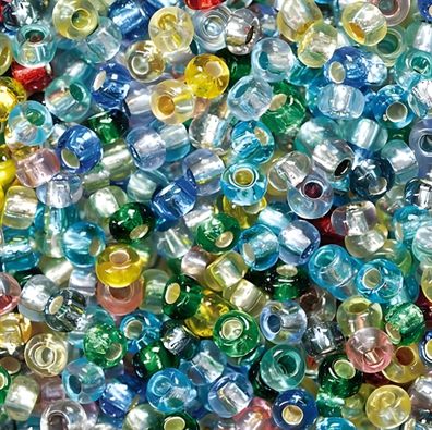 KNORR Prandell 213203999 Bö Rocailles Ø 25 mm Glas bunt gemischt